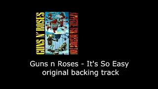 Guns n Roses   It's So Easy original backing track no guitars