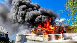 PRE ARRIVAL 2 ALARM STRUCTURE FIRE Bay Head New Jersey 6/5/22