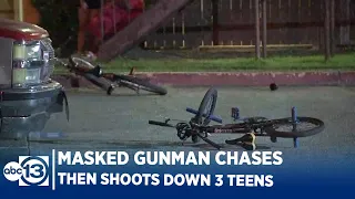 Masked gunman chases and shoots 3 teens in SE Houston