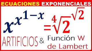 Función W de Lambert & Artificios 👉  Nivel Avanzado