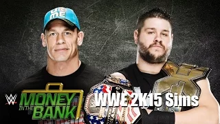 John Cena vs Kevin Owens II WWE Money in the Bank 2015 - WWE 2K15 Simulation