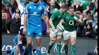 Super Sean Cronin Try - Ireland v Italy 8th March 2014
