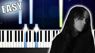 Billie Eilish - No Time To Die - EASY Piano Tutorial by PlutaX