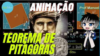 teorema de pitagoras Animado-Pitágoras super Fácil-Pitágoras, hipotenusa e catetos - animações.