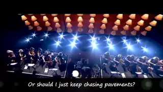 Adele - Chasing Pavements with Lyrics - Live at The Royal Albert Hall