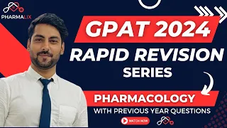 GPAT Rapid Revision Series 04 | Previous year questions | GPAT Pharmacology MCQs | By Sudhanshu Sir