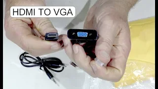 UNBOXING HDMI TO VGA CONVERTER