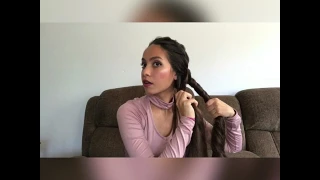 00 Long hair rope braid