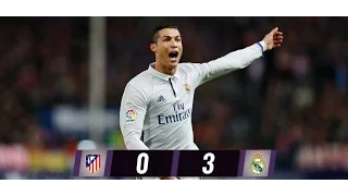 ATLETICO  DE MADRID 0 VS REAL MADRID 3 RESUMEN COMPLETO