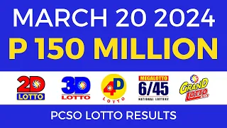 Lotto Result March 20 2024 9pm PCSO