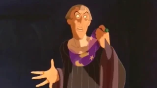 Hellfire, but Frollo knows several languages