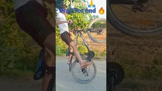 MTB CYCLE STUNT VIDEO 📸 (REVERSE EDITING) || #shorts