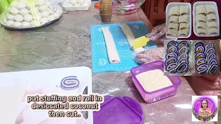 In A Tub Recipe Tikoy Roll And Sapin-sapin Roll/Flling/Coating/Cutting/Arrangement