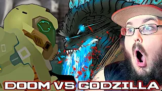 If Godzilla Was In DOOM... (DOOM VS GODZILLA) | Animation REACTION!!!