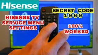 How to Access Hisense TV Service Menu Settings - Hidden Feature of Hisense TV | Secret Code