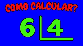 COMO CALCULAR 6 DIVIDIDO POR 4?| Dividir 6 por 4