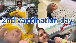 Ruhaan 2nd vaccination day😢Ro Ro kr bura haal🤦‍♀️Dipika ki duniya | Shoaib Ibrahim | Saba ka Jahan