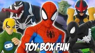 Ultimate SpiderMan Disney Infinity 3.0 Toy Box Fun Gameplay