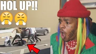6IX9INE REACTS TO HIS AIRPORT SCUFFLE AT LAX !!!