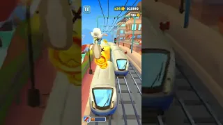 Обучение игры. Subway Surf.