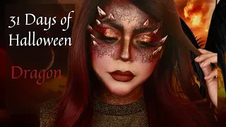 31 DAYS OF HALLOWEEN 2020 | Dragon Inspired Makeup Look tutorial