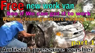 How to Get A FREE Car/Detailing Free Disgusting Car Parked under a tree/soft washing a van/autistic