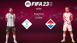 FIFA 23 - Argentina v Croatia - FIFA World Cup 2022 Qatar | World Cup Semi final | [4K]