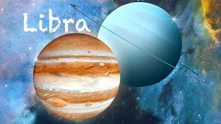 ♎️ Libra- Jupiter/ Uranus conjunction brings successful outcomes and bliss! #tarot #libra #horoscope