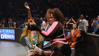 Nia Jax Attacks Bayley & Naomi After Getting Drafted on WWE SmackDown (Apr. 26, 2024)