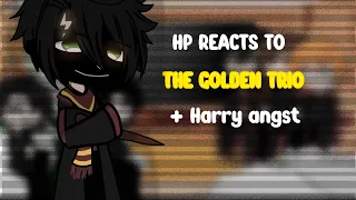HP reacts to the golden trio + Harry angst