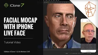 iClone 7.22 Tutorial - Motion LIVE: Facial Mocap with iPhone LIVE FACE