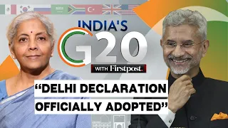 G20 Summit 2023 LIVE: Jaishankar, Nirmala Sitharaman Brief Media After Delhi Declaration Adopted