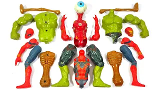 Assamble Avengers Toys Hulk Smash vs Spider-Man vs ironman vs Siren Head Marvels Superhero Story
