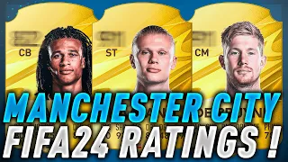 FIFA 24 ( EASPORTFC ) | MANCHESTER CITY PLAYERS RATING PREDICTION!! | FT. HAALAND, DE BRUYNE, AKE...