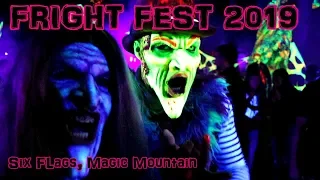 Six FLags Magic Mountian Fright Fest 2019 // Halloween at six flags