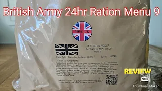 British Army Combat 24HRS Ration Pack Menu 9 | MRE Taste Testing