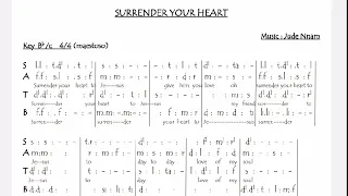 Surrender your heart to Jesus by Jude Nnam + lyrics + solfa notation