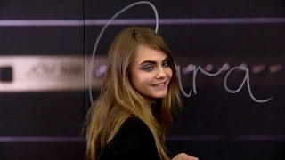 Cara Delevingne at special Yves Saint Laurent event at Galeries Lafayette in Paris