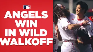 Angels comeback in WILD FASHION!! Shohei Ohtani ties it and then scores the winning run!