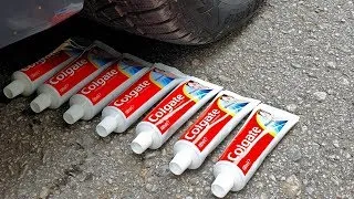 Crushing Crunchy & Soft Things by Car! EXPERIMENT CAR vs TOOTHPASTE