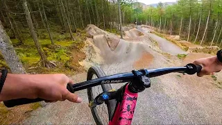 RIDING DOWNHILL FREERIDE LINES ON A DIRT JUMP BIKE FEELS INSANE!!