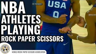 NBA Athletes Playing Rock Paper Scissors