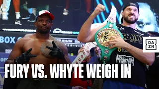 Hitting The Scales! Tyson Fury vs. Dillian Whyte Weigh In