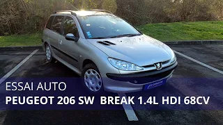 Essai - PEUGEOT 206 SW  1.4 HDI 70 STYLE 2005