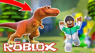 ПОСТРОИЛ СВОИ ДИНОПАРК. ROBLOX. ДИНОЗАВР НЕ СКУШАЕТ МЕНЯ?