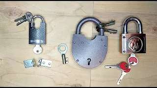 I open and close several different padlock! ASMR