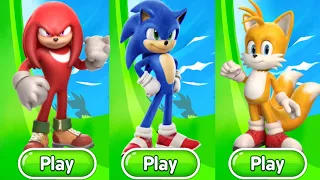 Sonic Dash - Movie Sonic Vs Movie Knuckles Vs Movie Tails All Bosses Zazz Egman -All 86 character