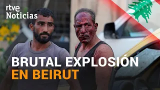 Hablamos con un TESTIGO de la FUERTE EXPLOSIÓN EN BEIRUT, LÍBANO | RTVE