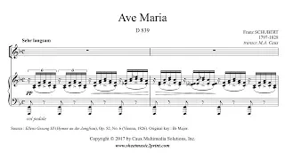 Schubert : Ave Maria - F Major