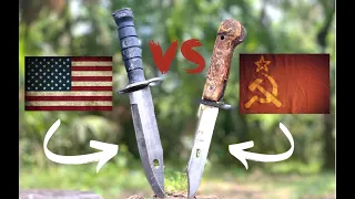 American vs Soviet Russian Bayonet Torture Test: which will survive?